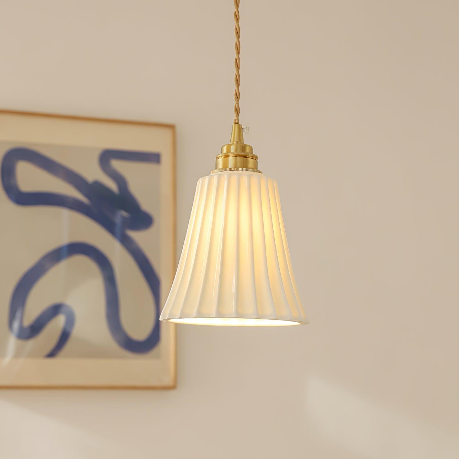 Ulcaris Premium Nordic Art Trumpet Ceramic Pendant Light - Letslighting