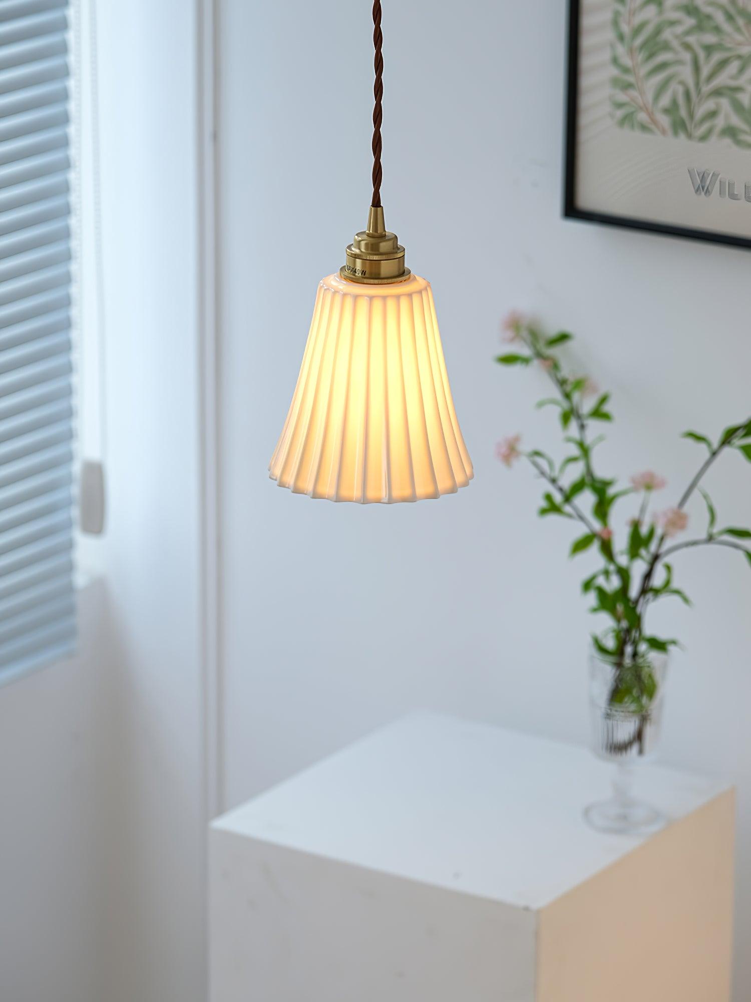 Ulcaris Premium Nordic Art Trumpet Ceramic Pendant Light - Letslighting