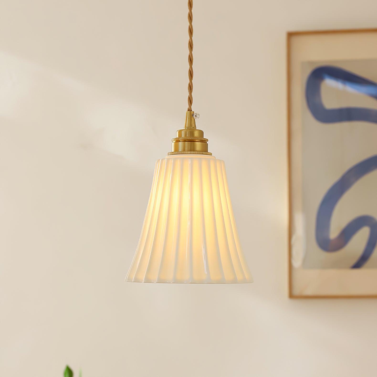 Ulcaris Premium Nordic Art Trumpet Ceramic Pendant Light - Letslighting
