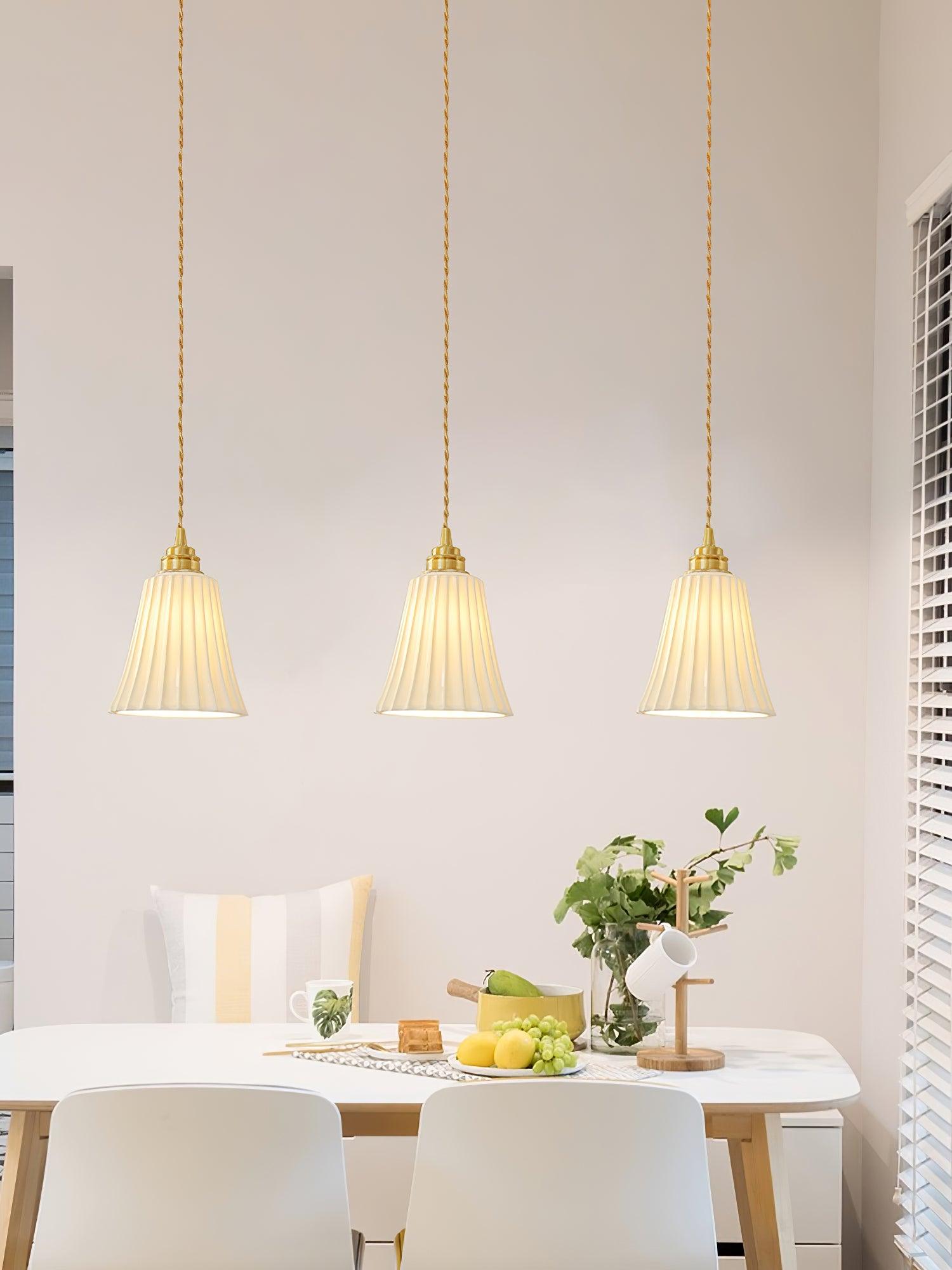 Ulcaris Premium Nordic Art Trumpet Ceramic Pendant Light - Letslighting