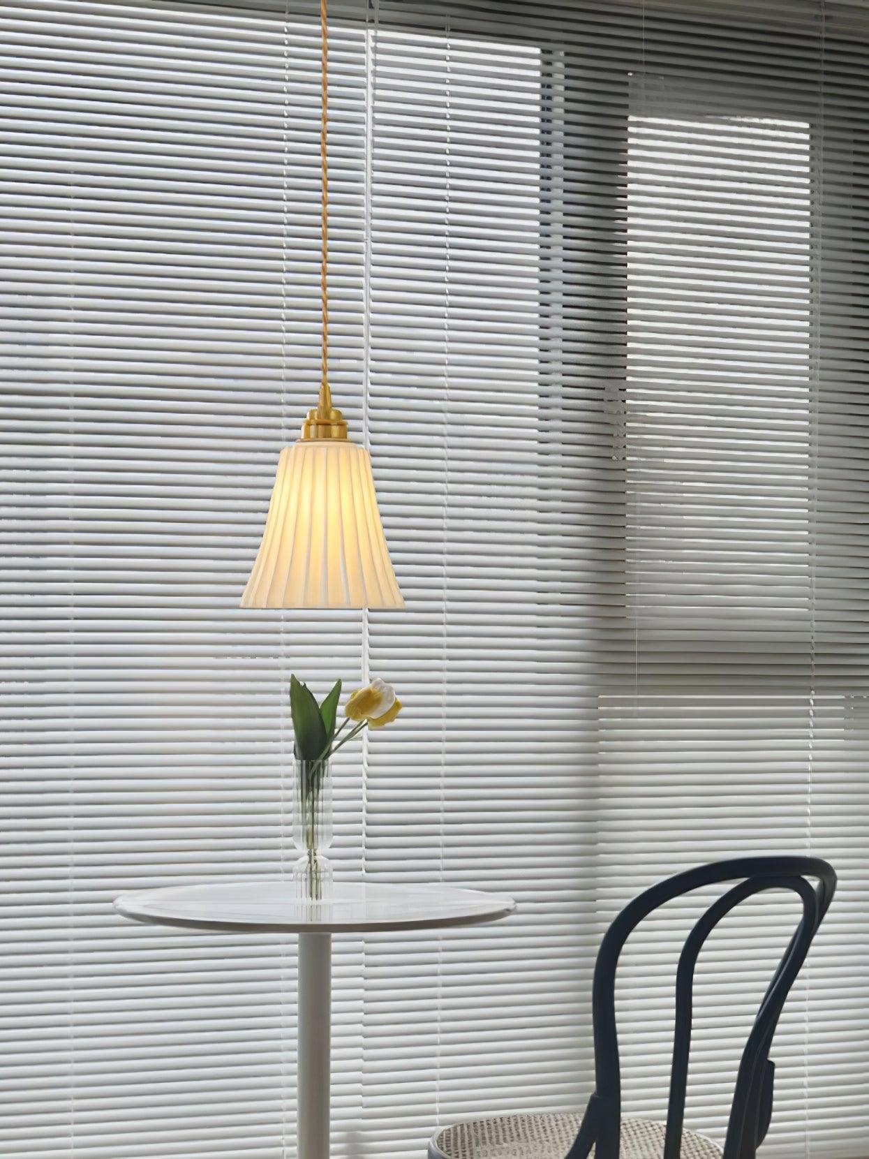 Ulcaris Premium Nordic Art Trumpet Ceramic Pendant Light - Letslighting