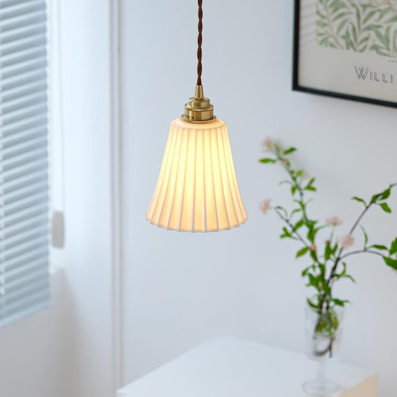 Ulcaris Premium Nordic Art Trumpet Ceramic Pendant Light - Letslighting