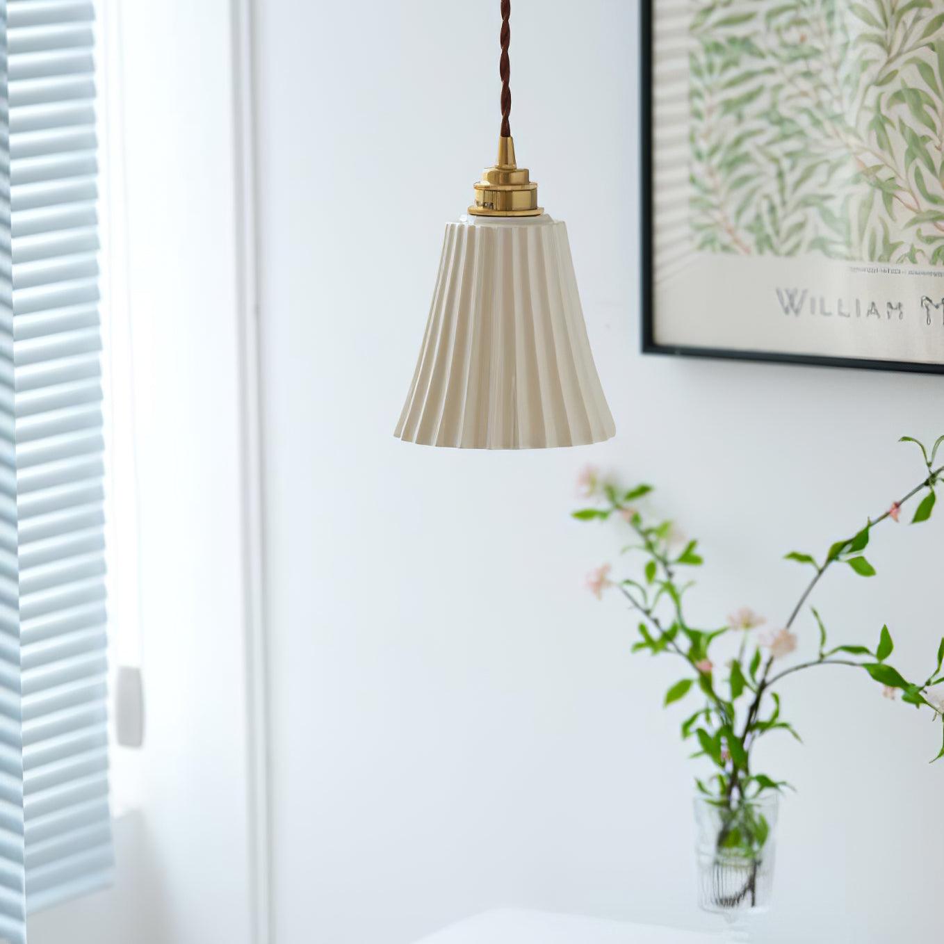 Ulcaris Premium Nordic Art Trumpet Ceramic Pendant Light - Letslighting