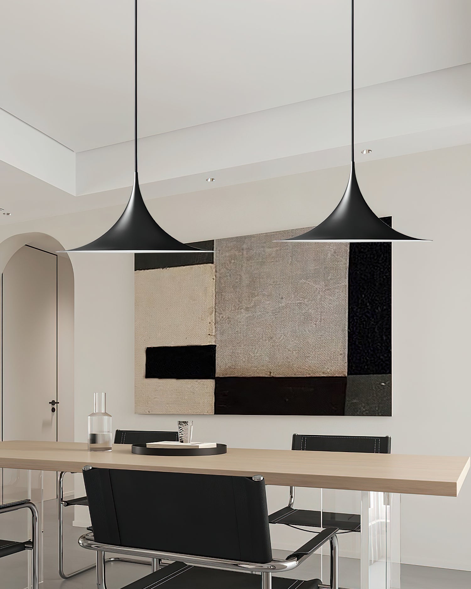 Pendant Lamp Slim Neck and Wide Flare Dining