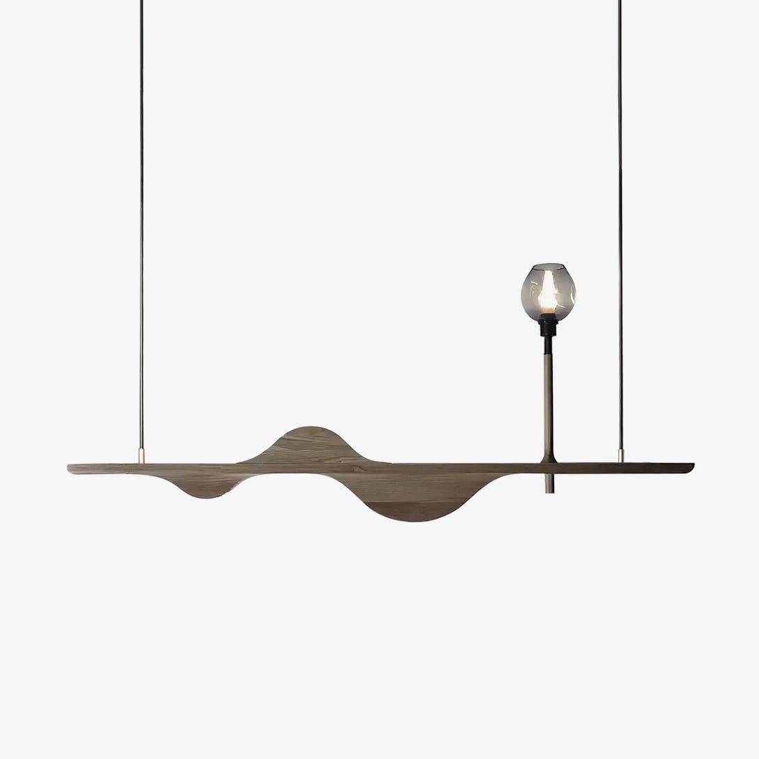 Cushais Wave Wood Pendant Light - Letslighting
