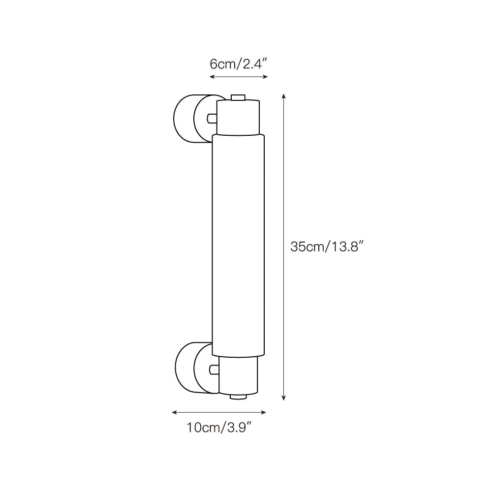 Alraei Modern Minimalist Tube Alabaster Wall Lamp - Letslighting