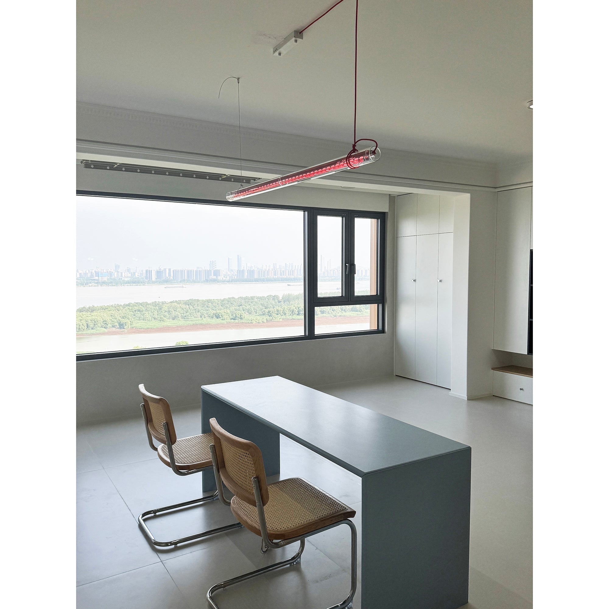 Cata Modern Minimalist Linear LED Glass Pendant Lamp - Letslighting