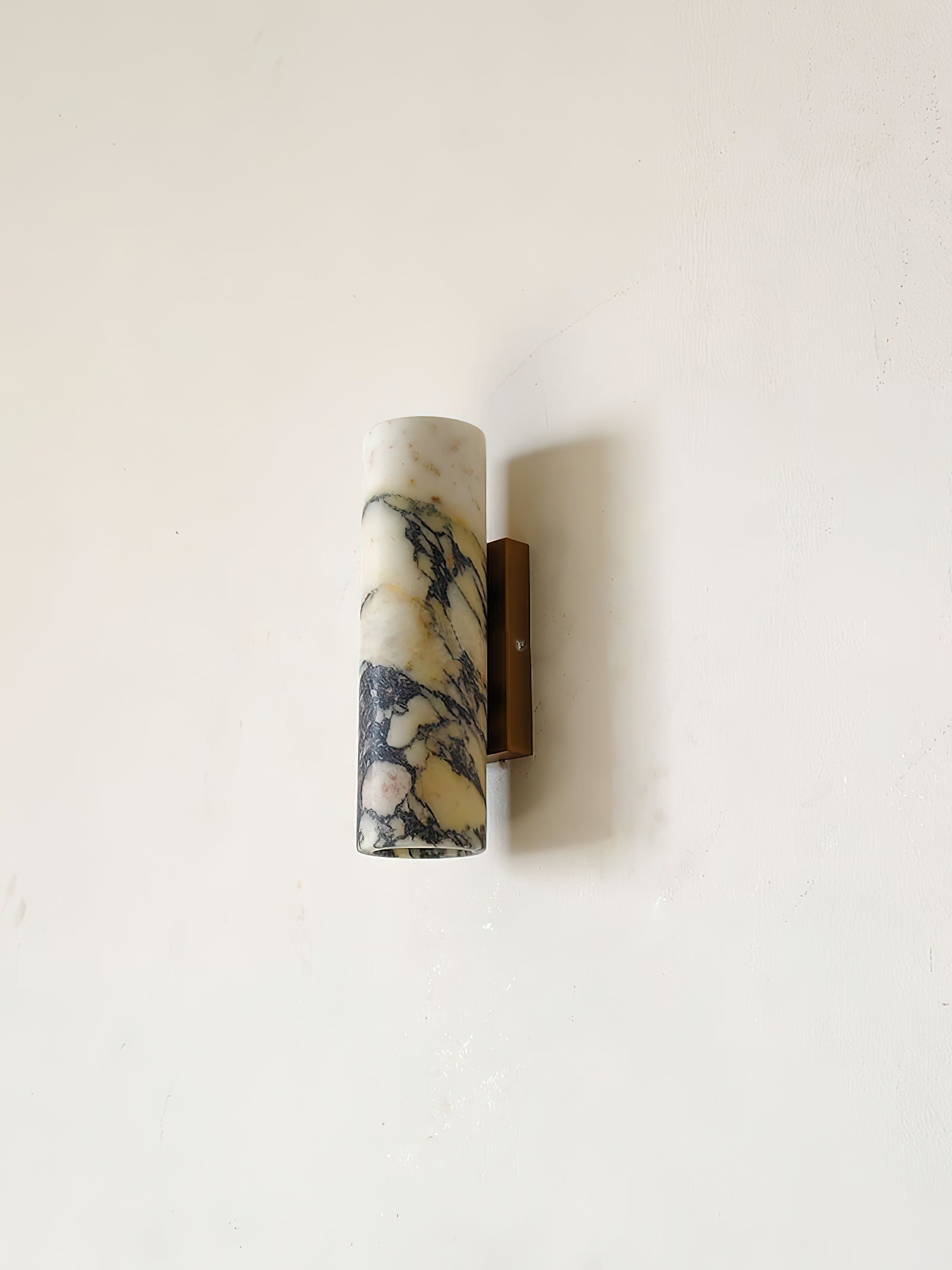 Tubular Modern Minimalist Marble Metal Wall Lamp - Letslighting