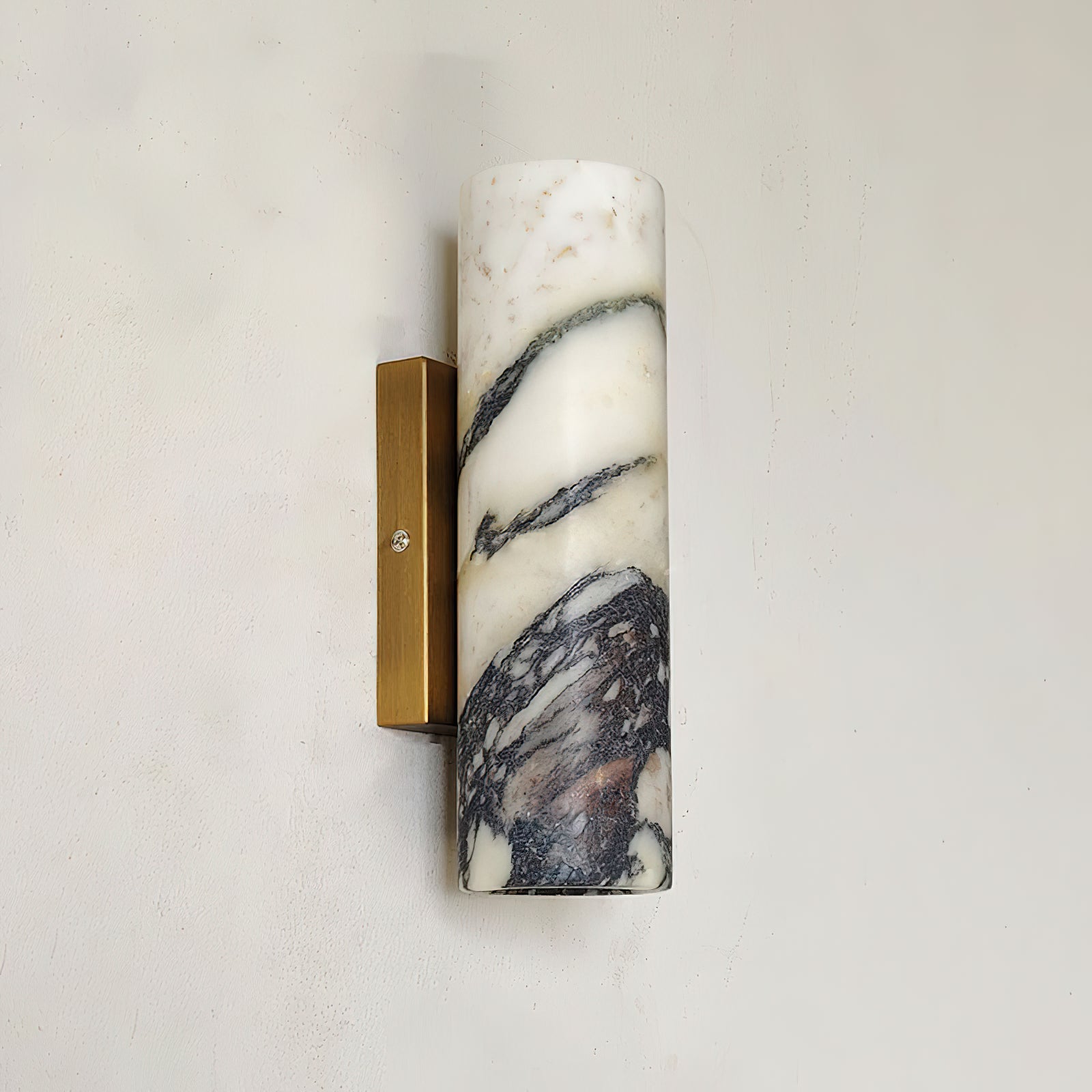 Tubular Modern Minimalist Marble Metal Wall Lamp - Letslighting