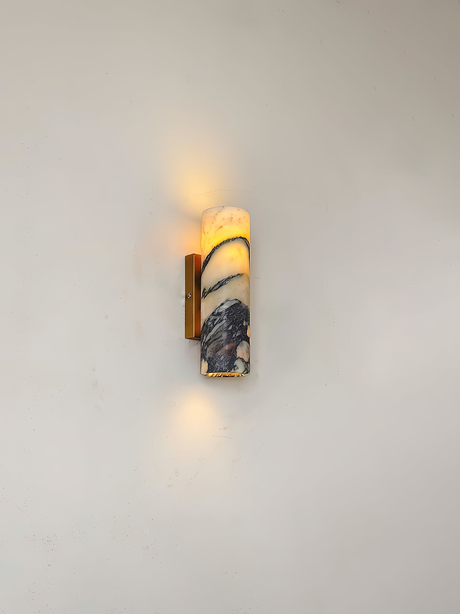 Tubular Modern Minimalist Marble Metal Wall Lamp - Letslighting