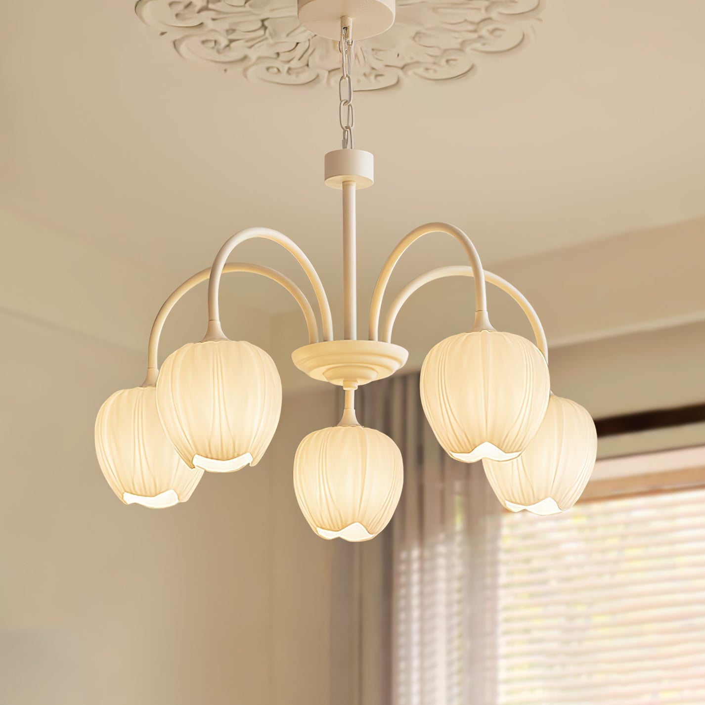 Aria Fresh Tulip Chandeliers - Letslighting