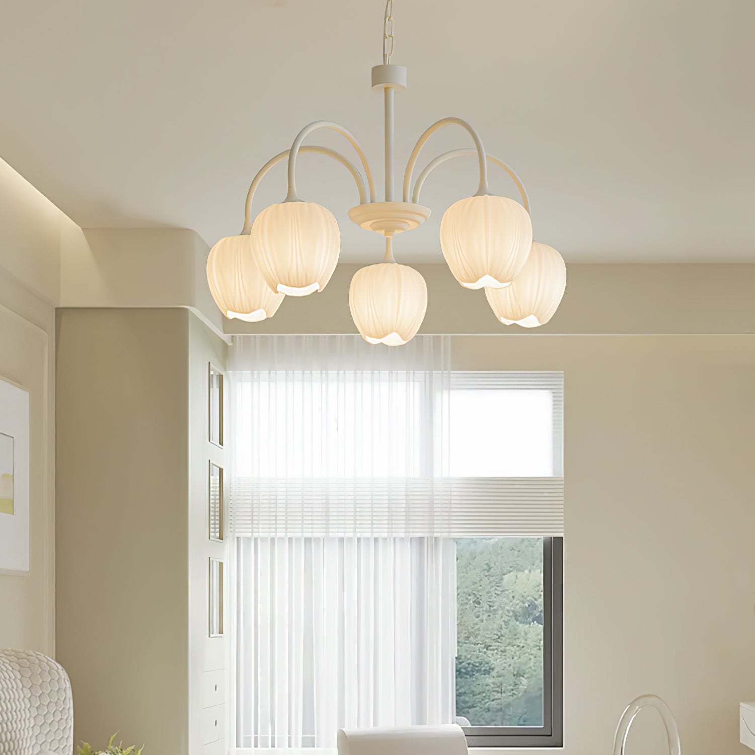 Aria Fresh Tulip Chandeliers - Letslighting