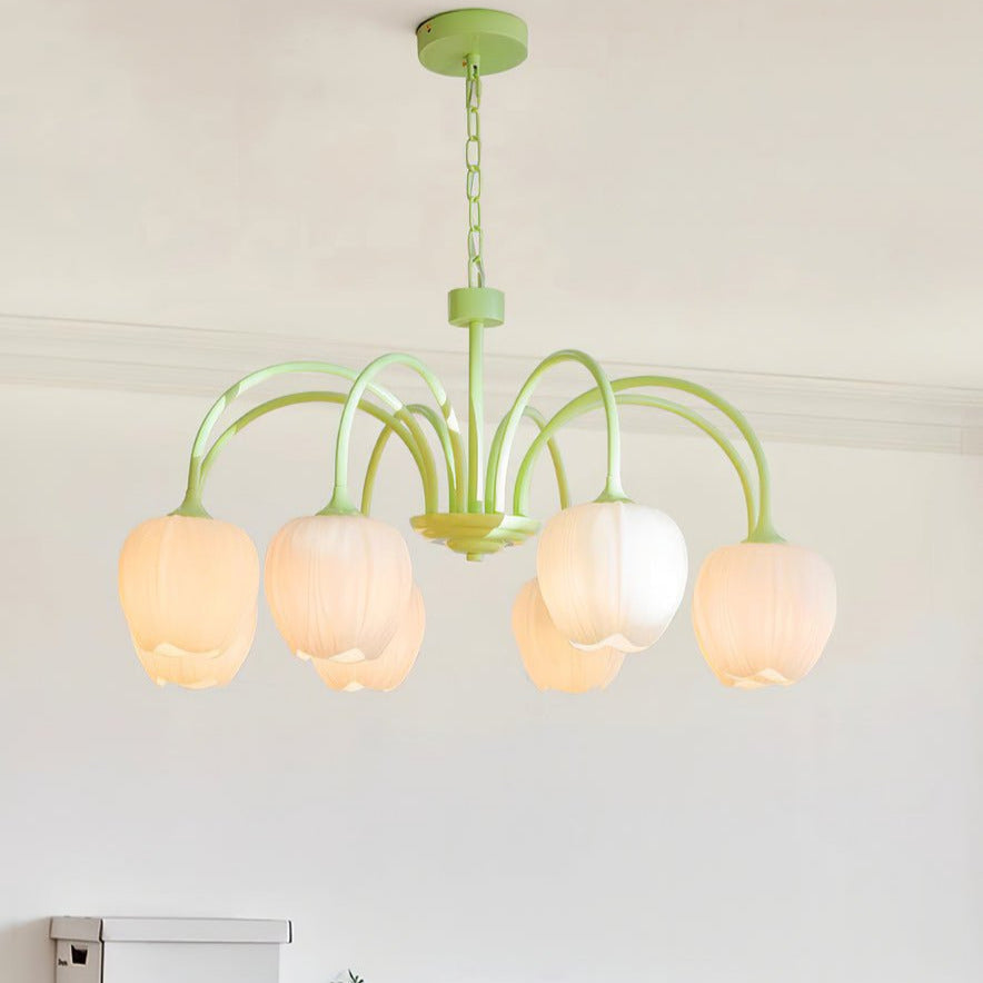 Aria Fresh Tulip Chandeliers - Letslighting