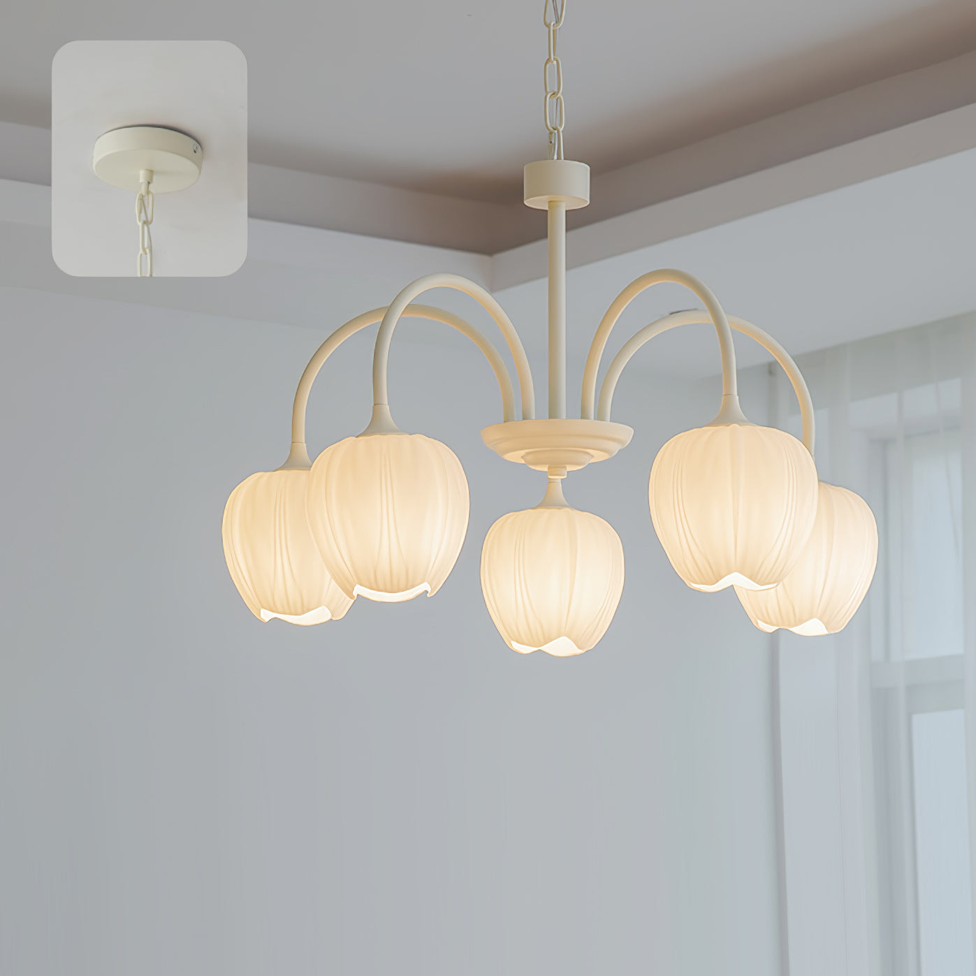 Aria Fresh Tulip Chandeliers - Letslighting