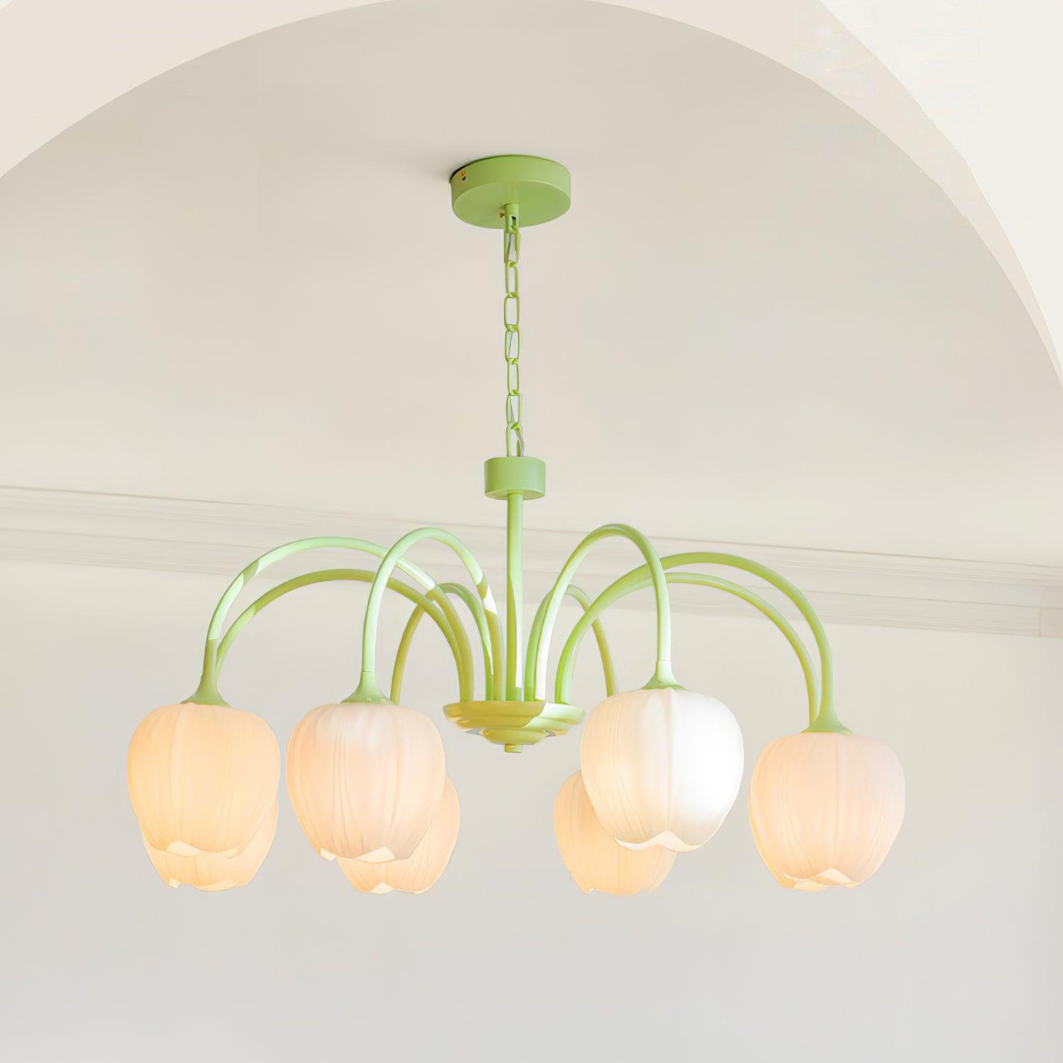 Aria Fresh Tulip Chandeliers - Letslighting