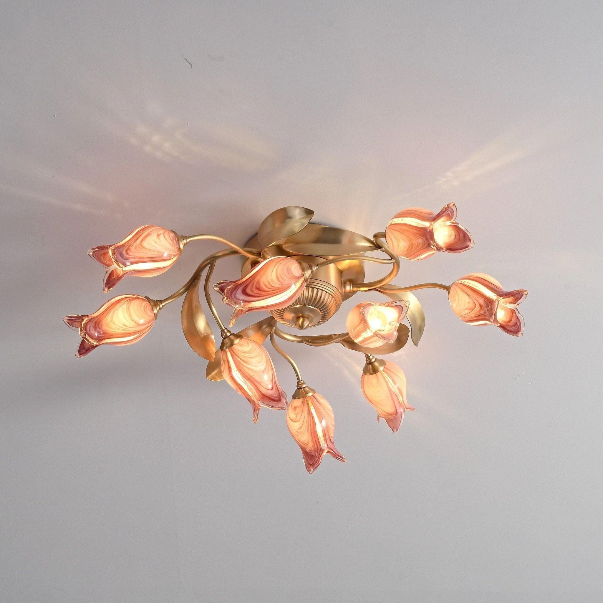 Vathaos Tulip Serenade Glass Ceiling Lamp - Letslighting