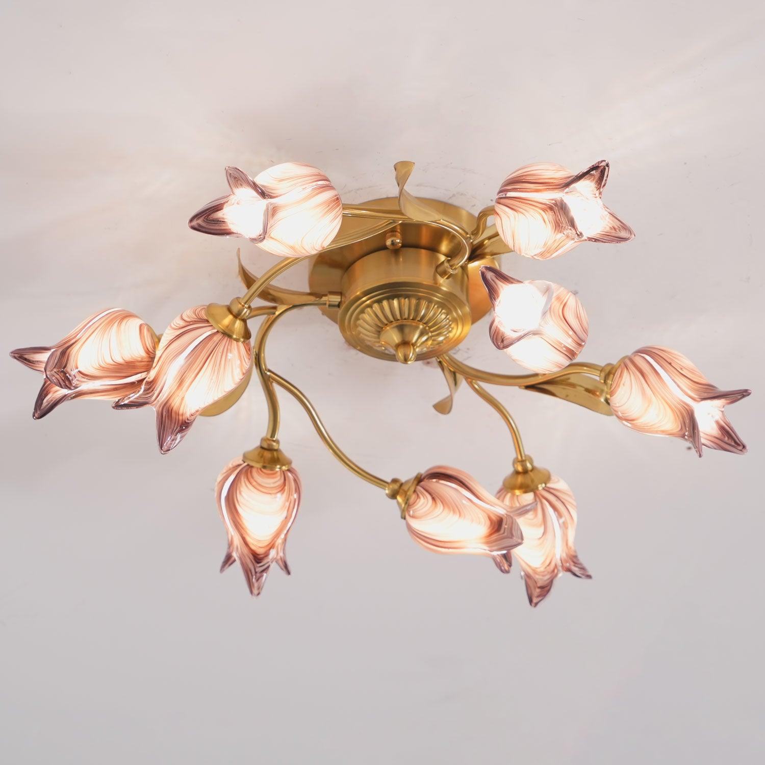 Vathaos Tulip Serenade Glass Ceiling Lamp - Letslighting
