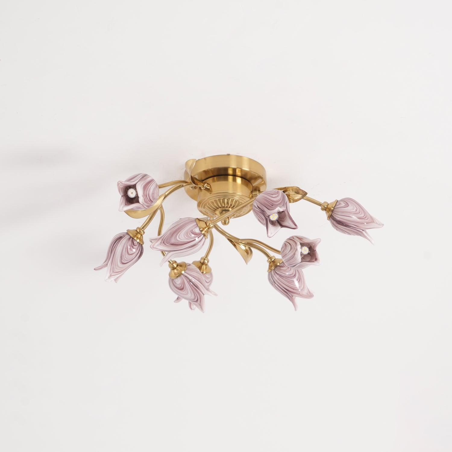 Vathaos Tulip Serenade Glass Ceiling Lamp - Letslighting