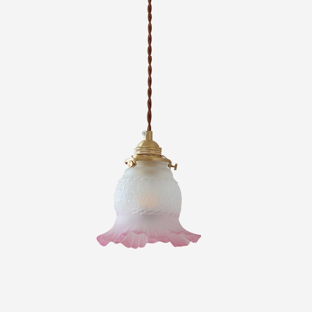 Tulips Pendant Lamp Glass Amber Organic - Letslighting