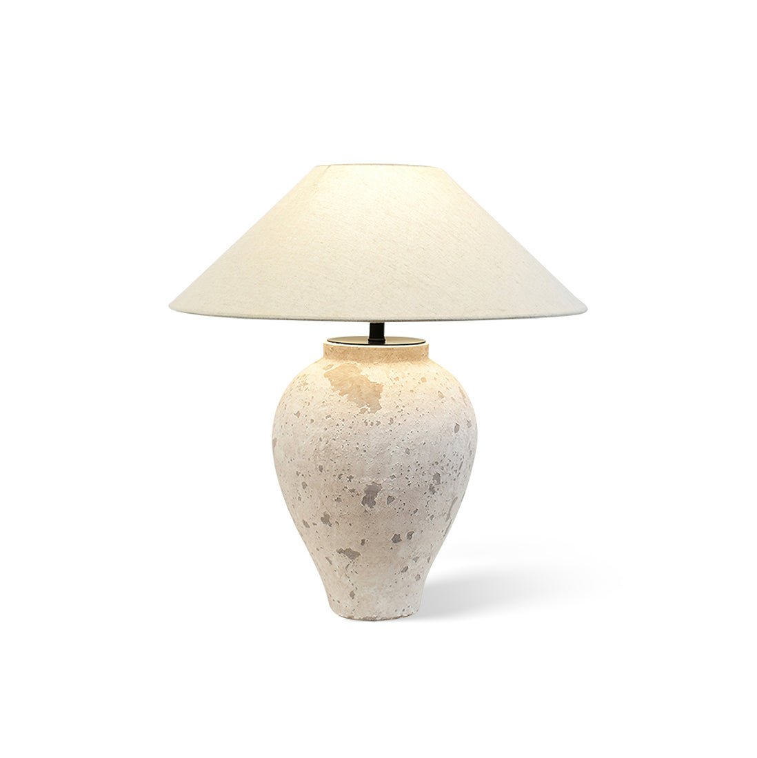Solix Ceramics Fabric Table Lamp - Letslighting