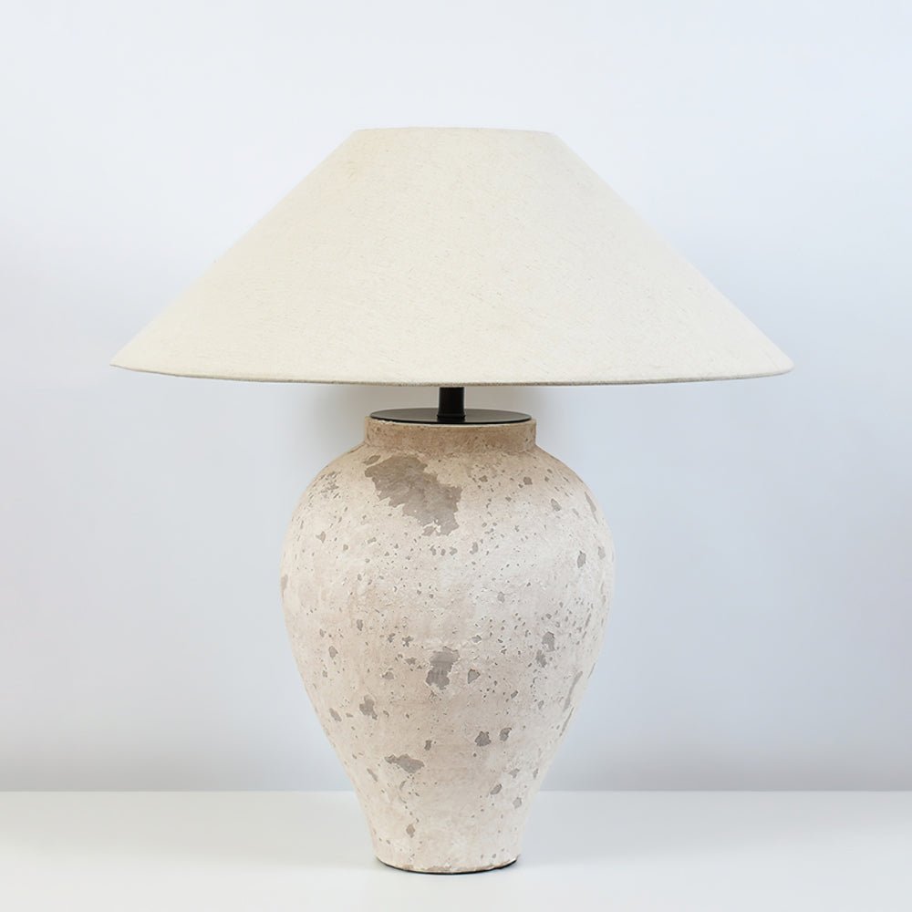 Solix Ceramics Fabric Table Lamp - Letslighting