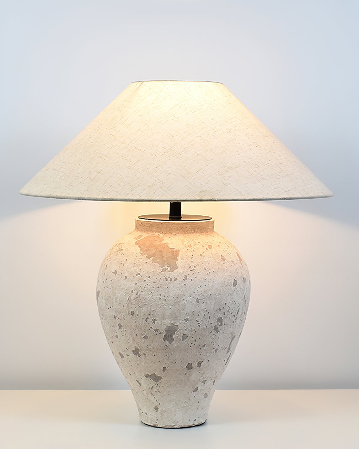 Solix Ceramics Fabric Table Lamp - Letslighting