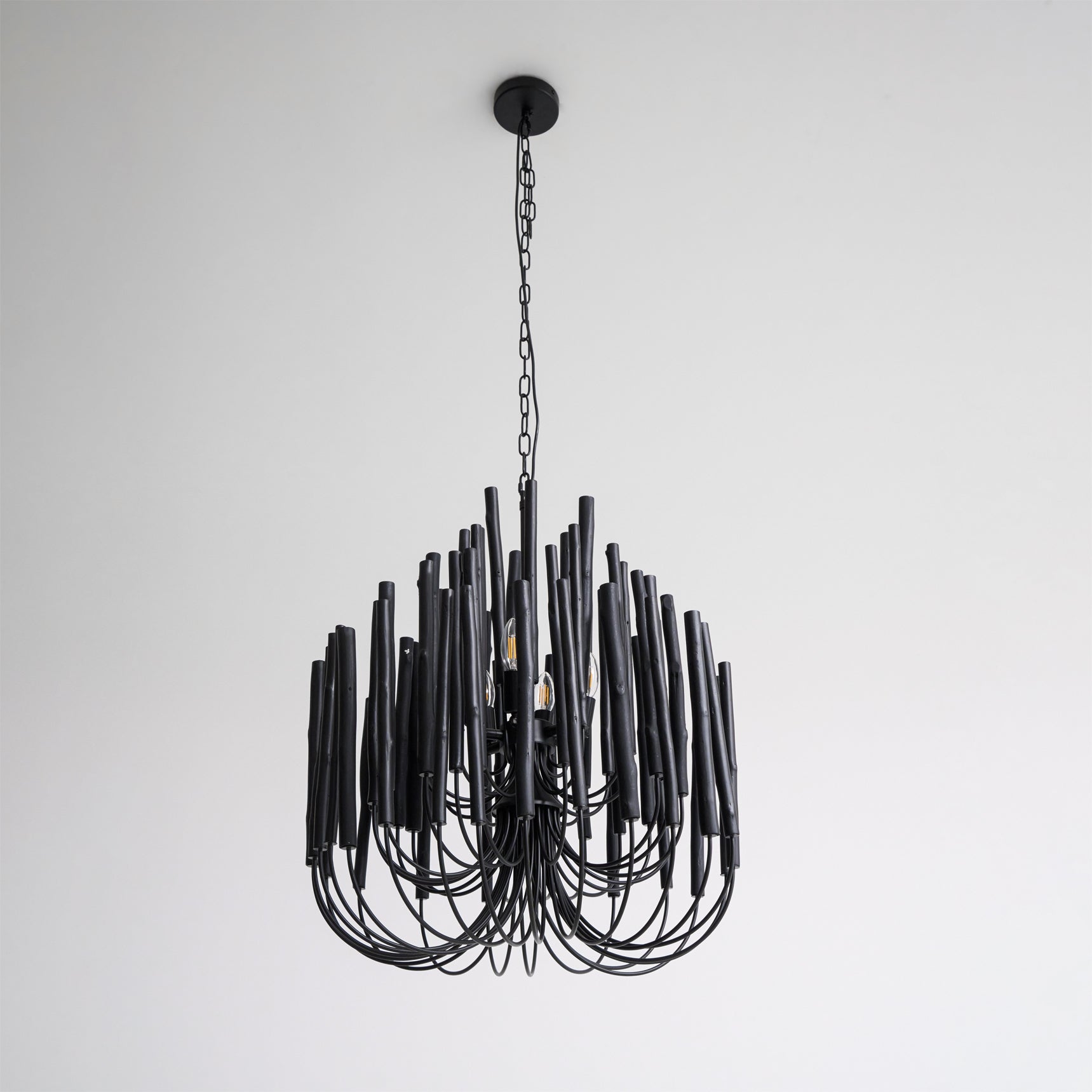 Ulshayra Postmodern Luxury Multi-Stick Wooden Chandelier - Letslighting
