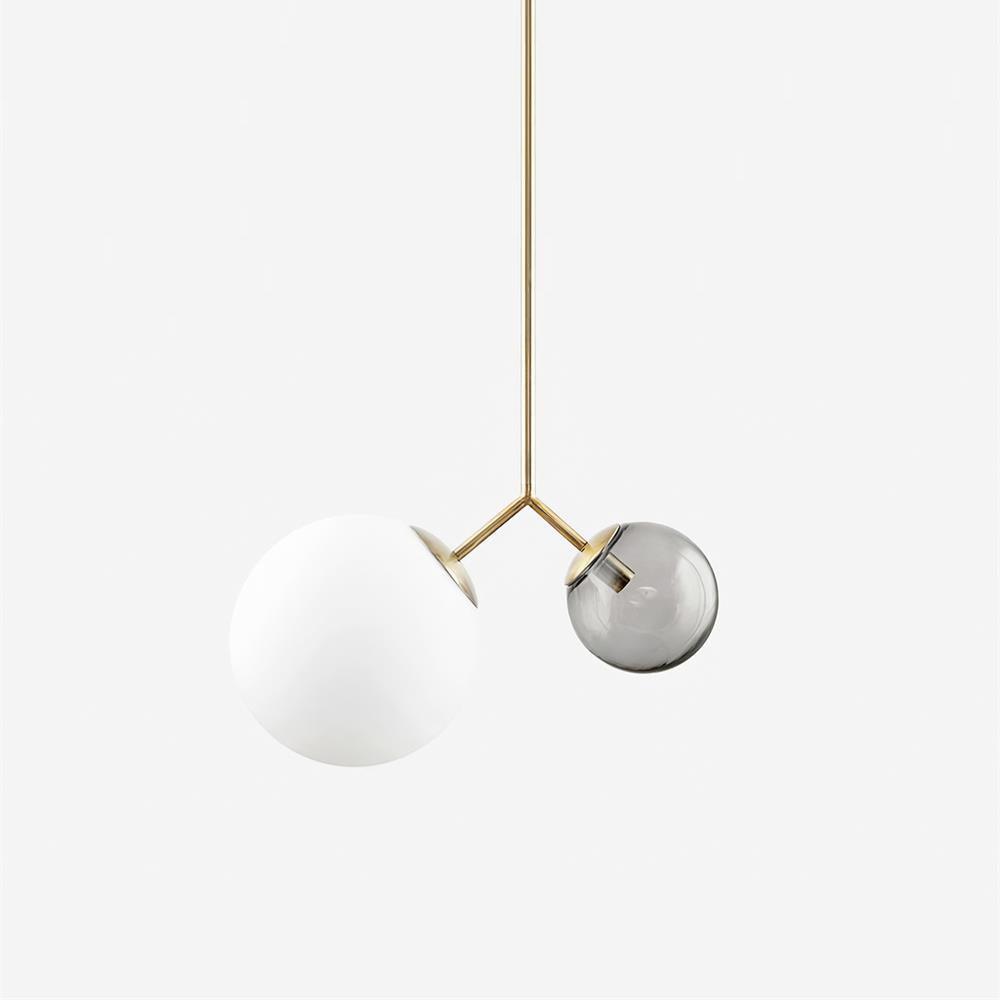 Twis Pendant Lamp Frosted Smoky Minimalist - Letslighting
