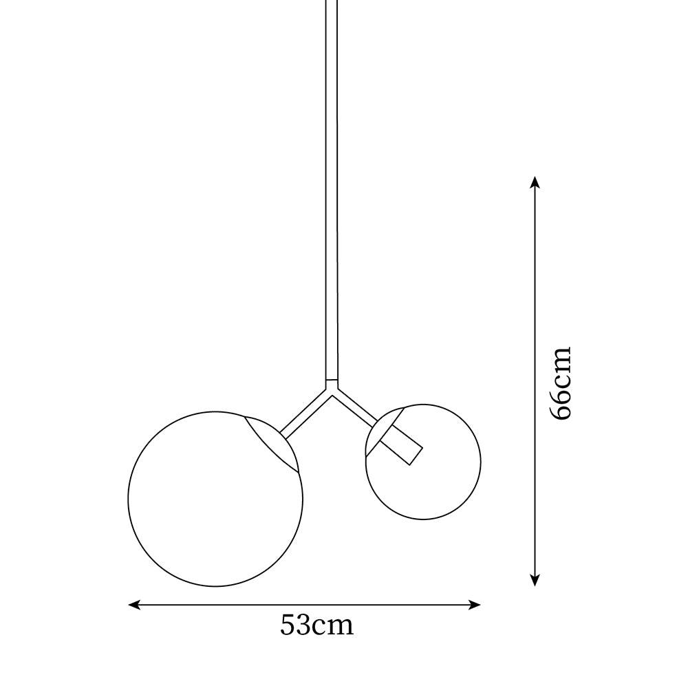 Twis Pendant Lamp Frosted Smoky Minimalist - Letslighting