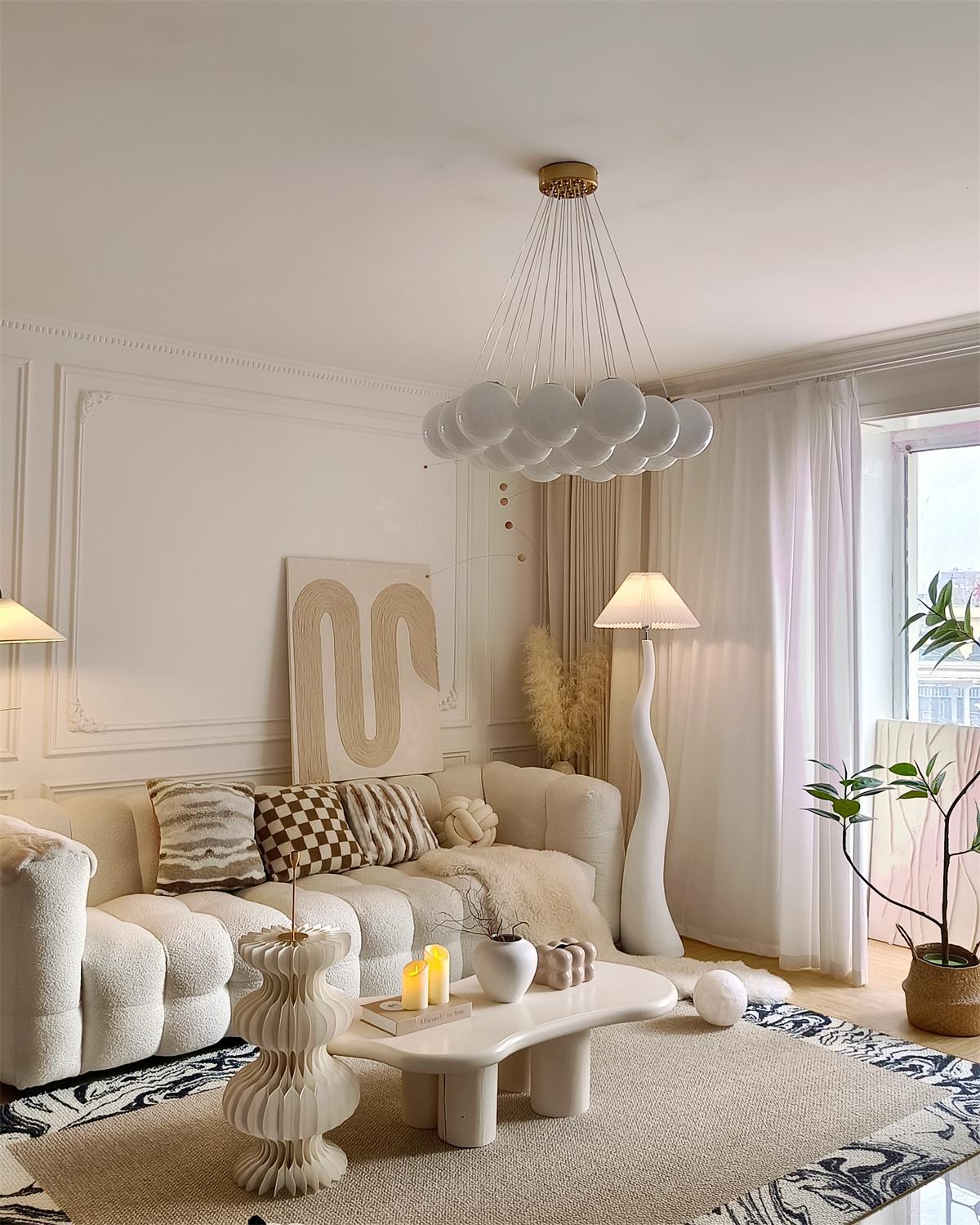 Liorase Resin Fabric Floor Lamp - Letslighting