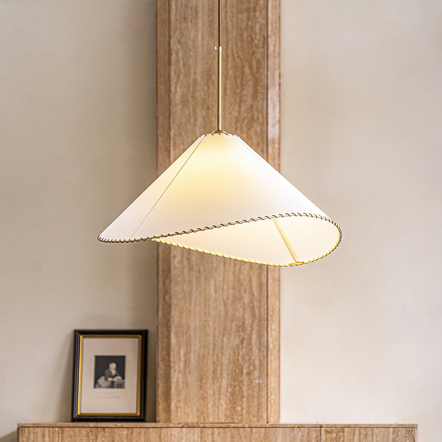 Aursoreth Nordic Twisted Shade Fabric Pendant Lamp - Letslighting