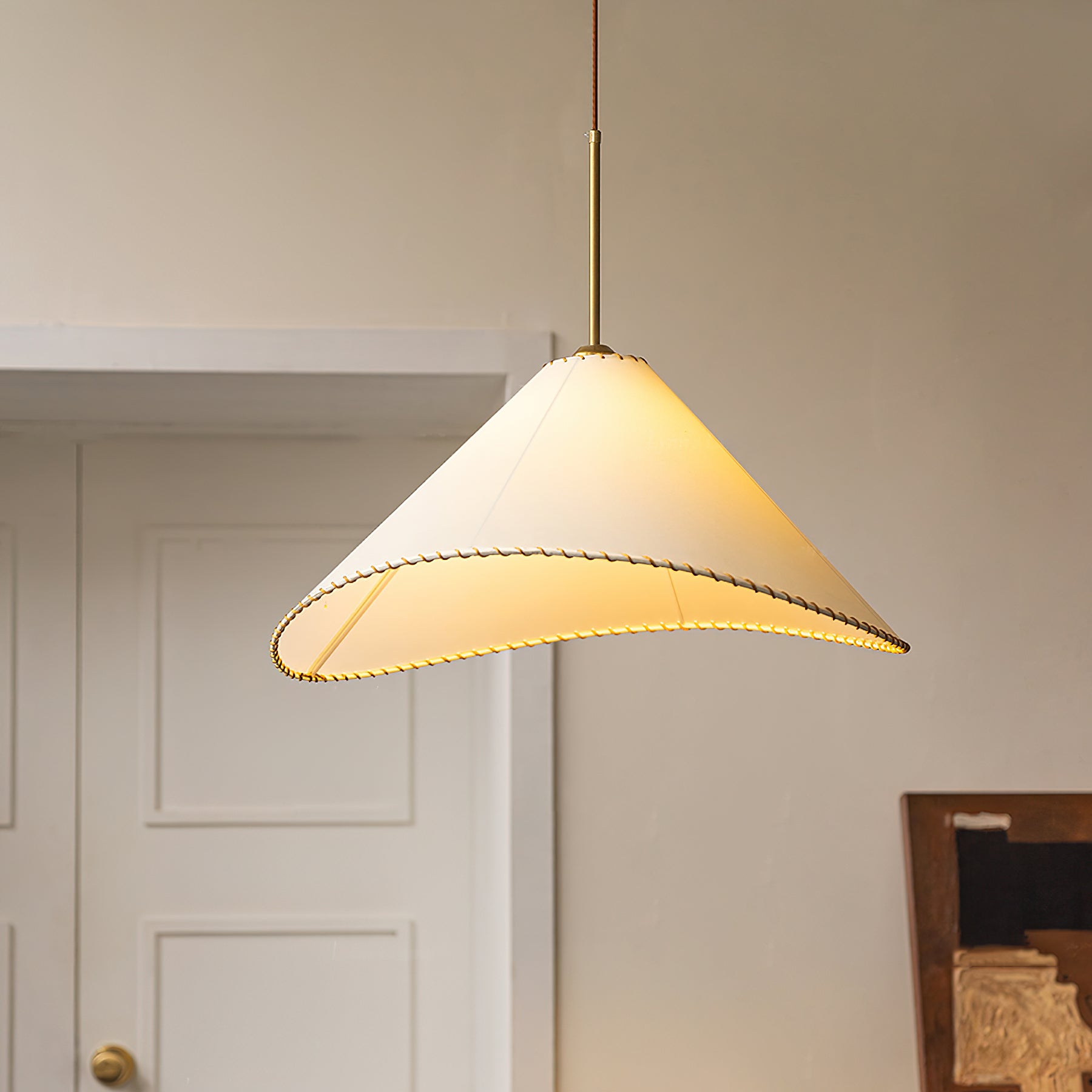 Aursoreth Nordic Twisted Shade Fabric Pendant Lamp - Letslighting