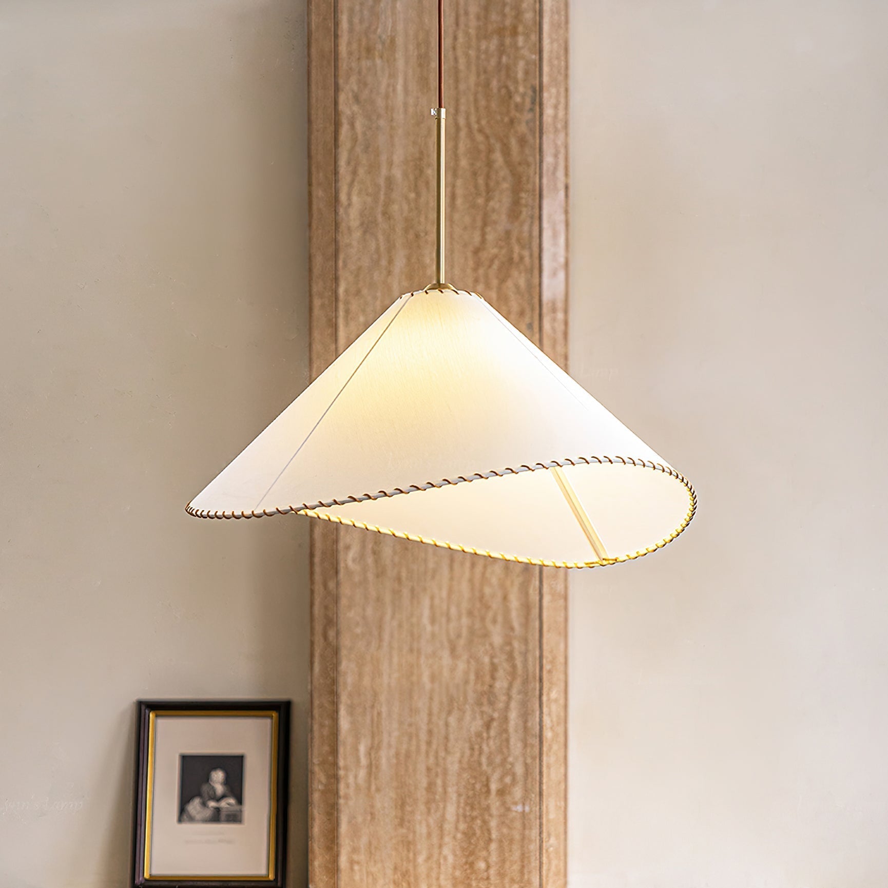 Aursoreth Nordic Twisted Shade Fabric Pendant Lamp - Letslighting