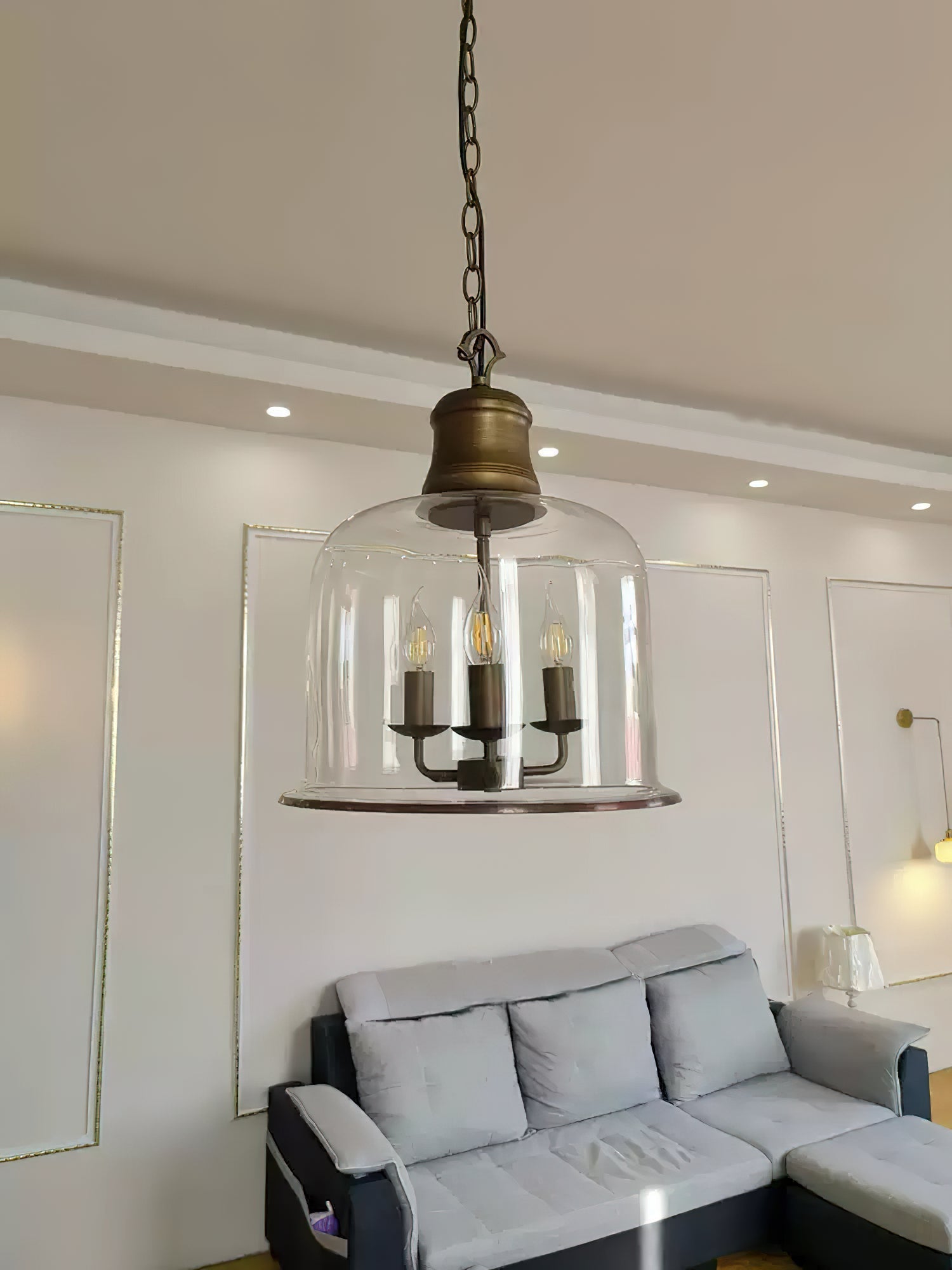 Sysolion Vintage Elegance Glass Pendant Lamp - Letslighting