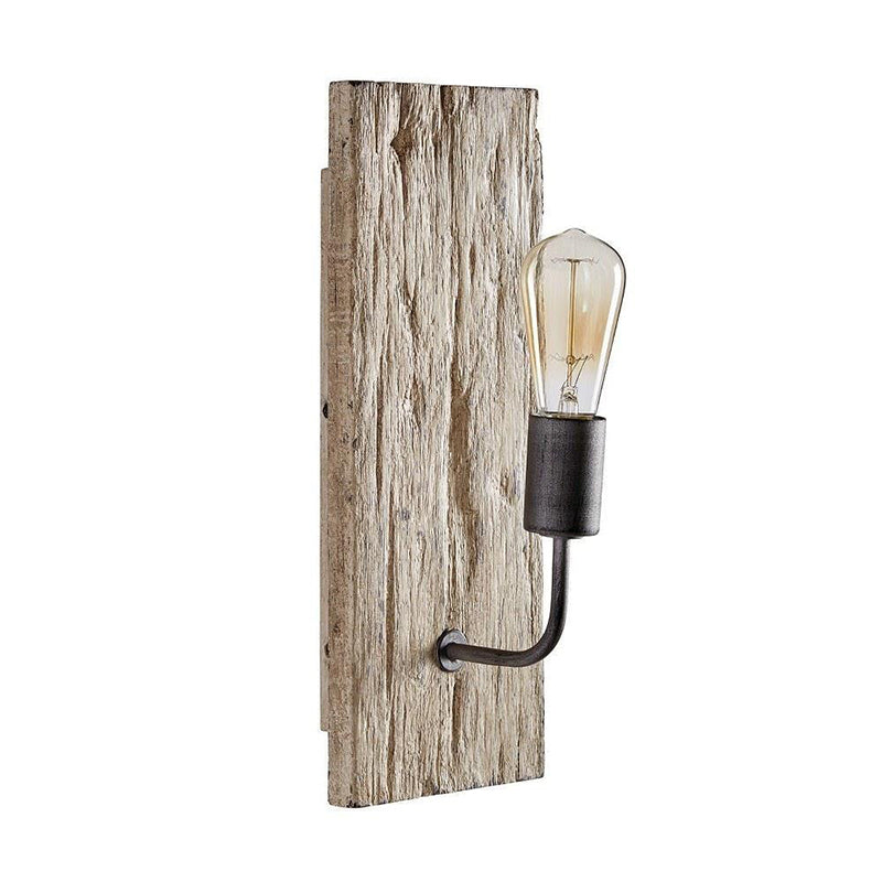Ovenaris Vintage Industrial Wooden Wall Lamp - Letslighting