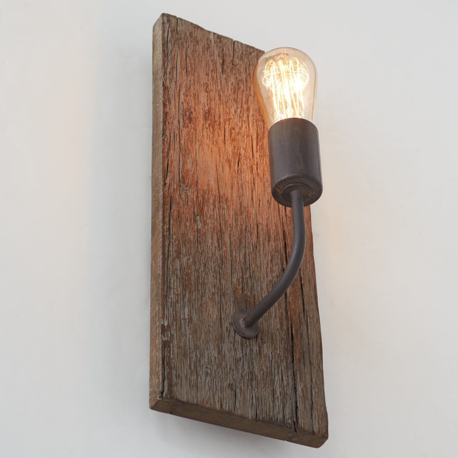 Ovenaris Vintage Industrial Wooden Wall Lamp - Letslighting