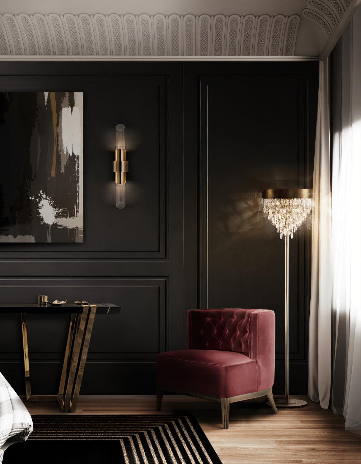 Opal Wall Lamp Nordic Art Small Crystal - Letslighting