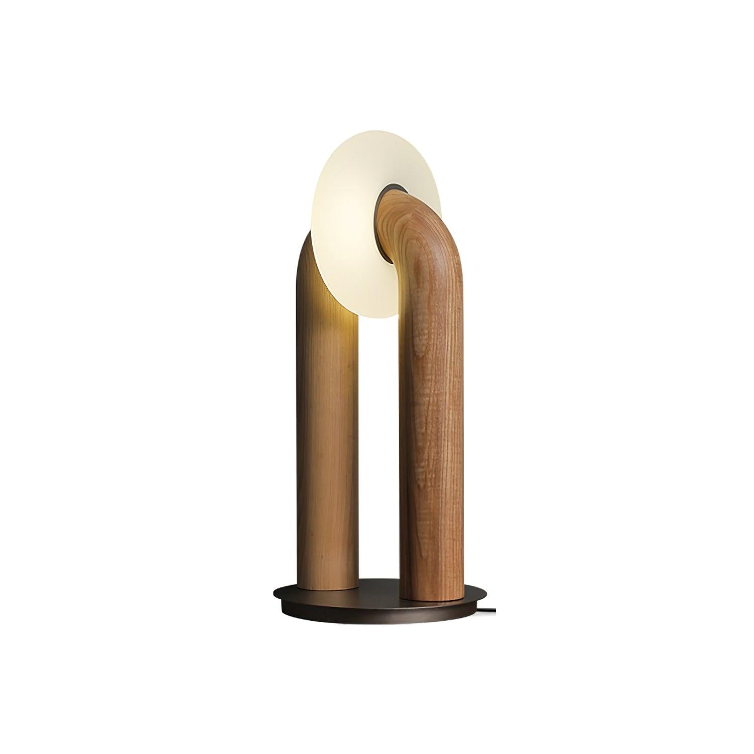 Lumen Vintage Wood Table Lamp - Letslighting