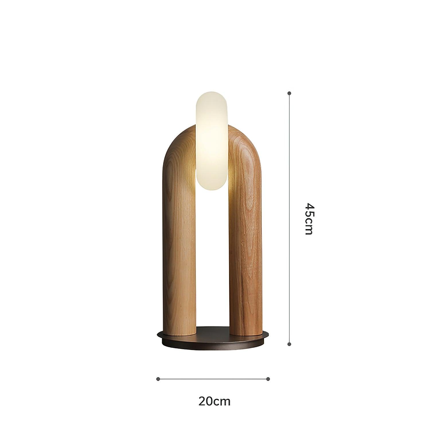 Lumen Vintage Wood Table Lamp - Letslighting