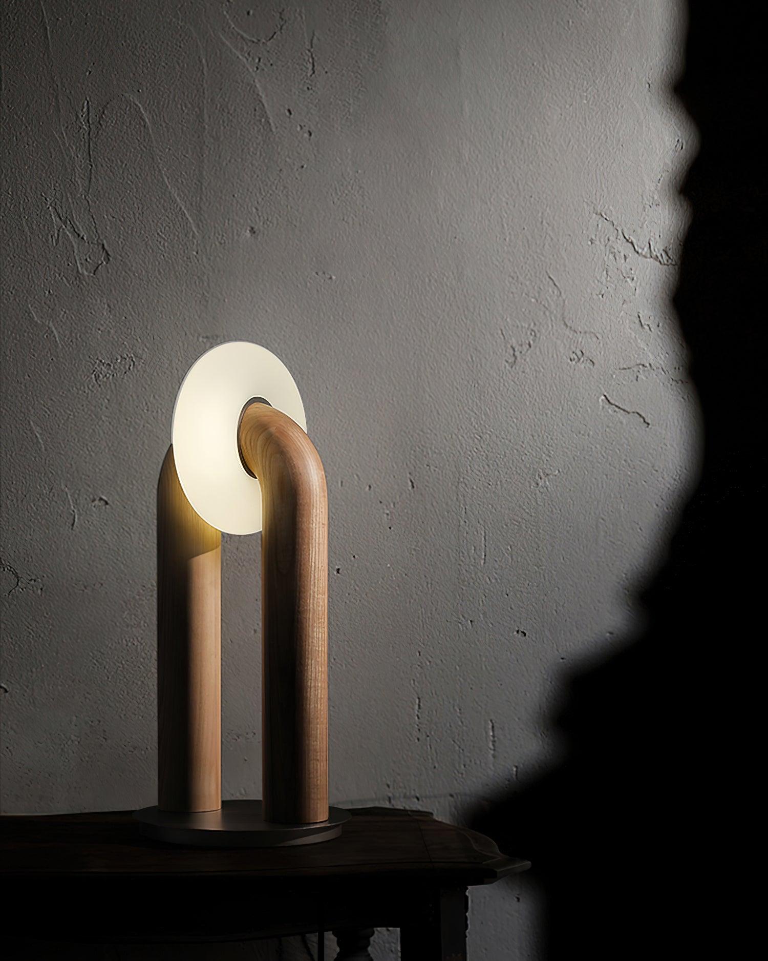 Lumen Vintage Wood Table Lamp - Letslighting