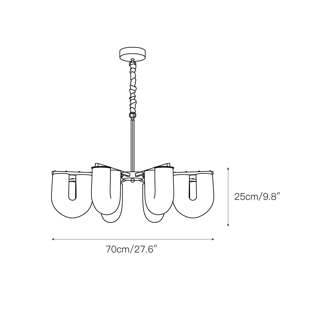 Lyshaos Premium Nordic Art Shaped Chandelier - Letslighting