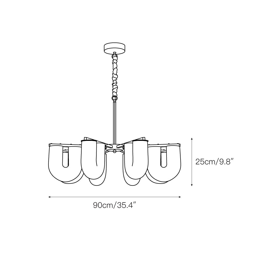 Lyshaos Premium Nordic Art Shaped Chandelier - Letslighting