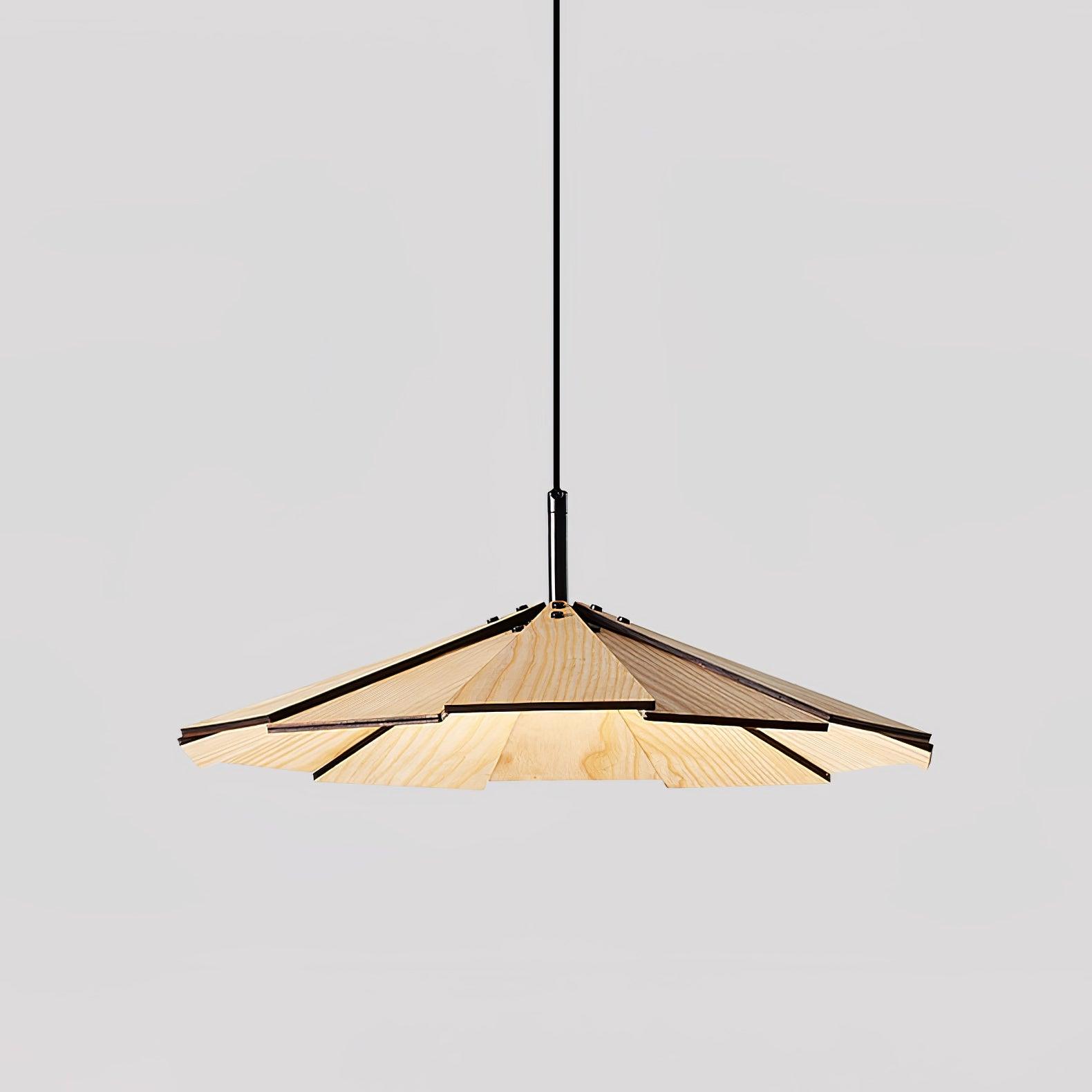 Woodura Umbrella Wooden Pendant Light - Letslighting