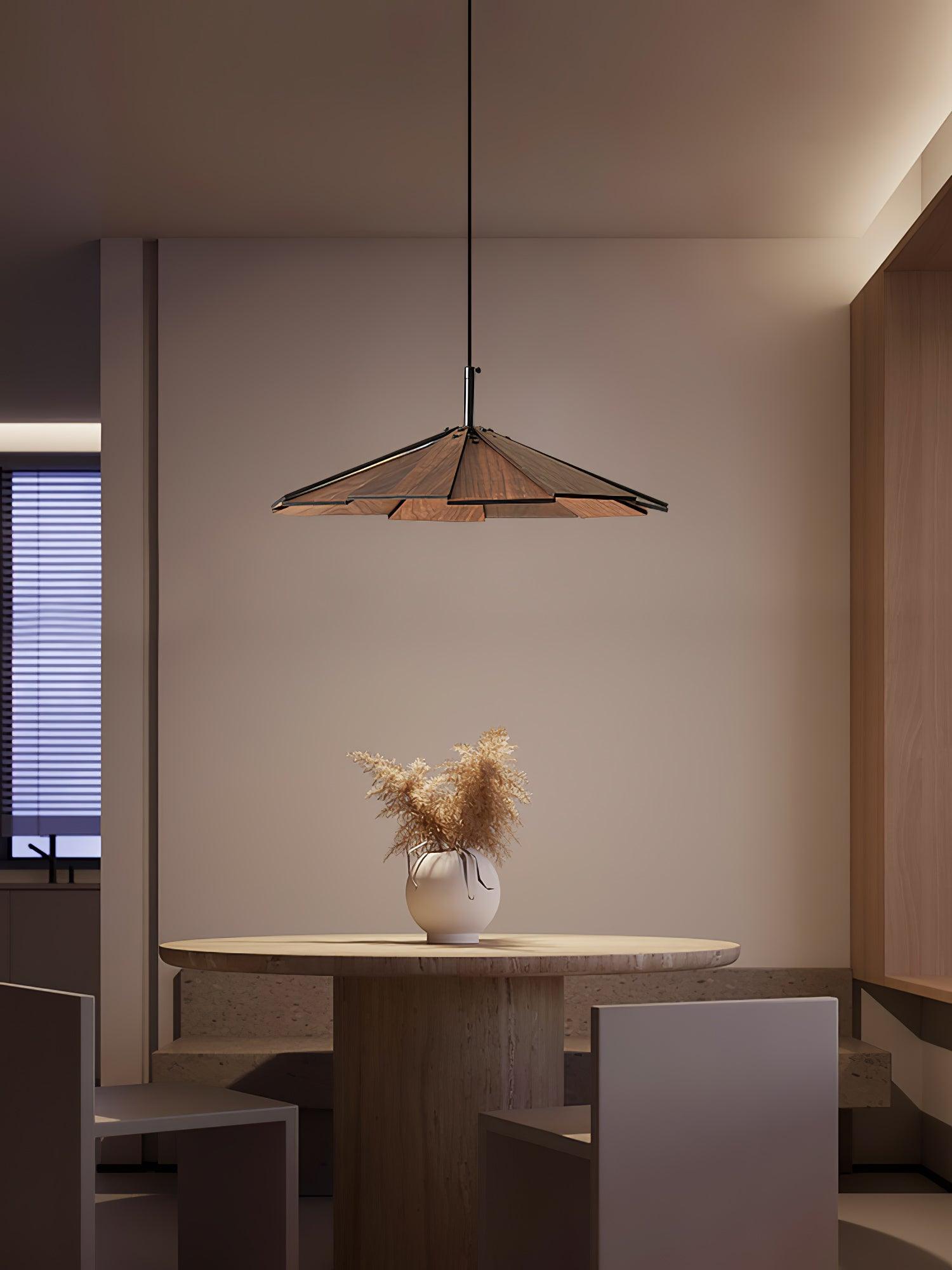 Woodura Umbrella Wooden Pendant Light - Letslighting