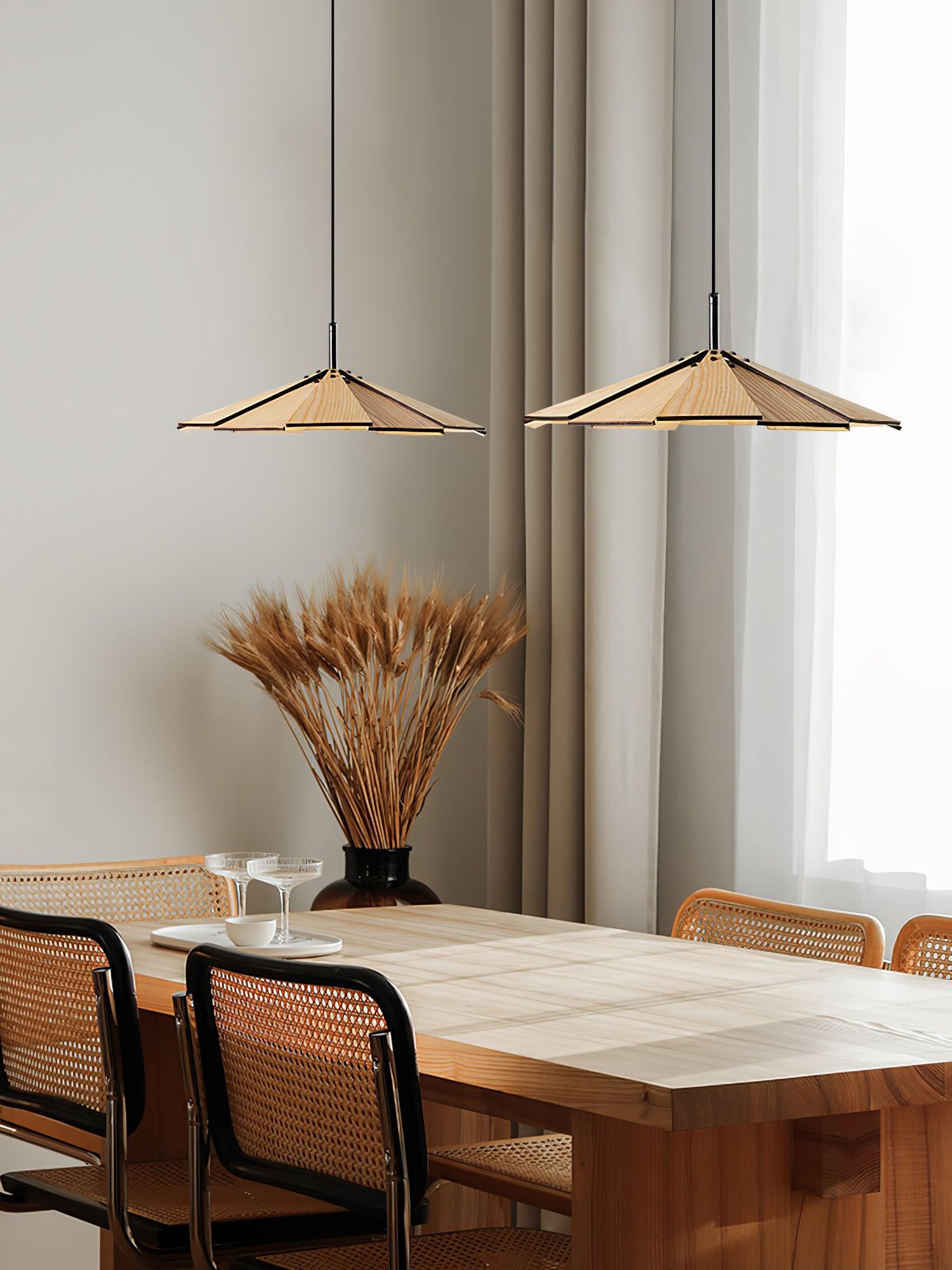 Woodura Umbrella Wooden Pendant Light - Letslighting