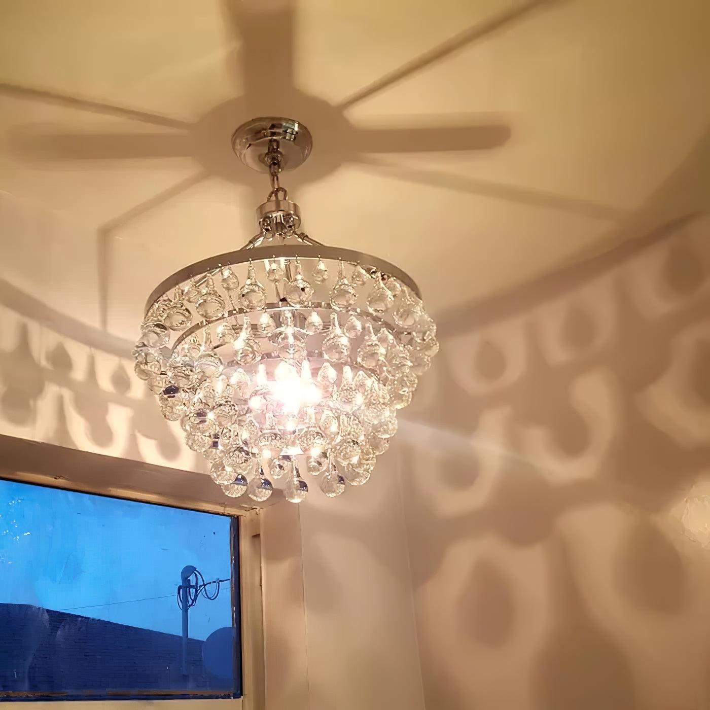 Avelis Postmodern Luxury Unique Tiered Crystal Chandelier - Letslighting