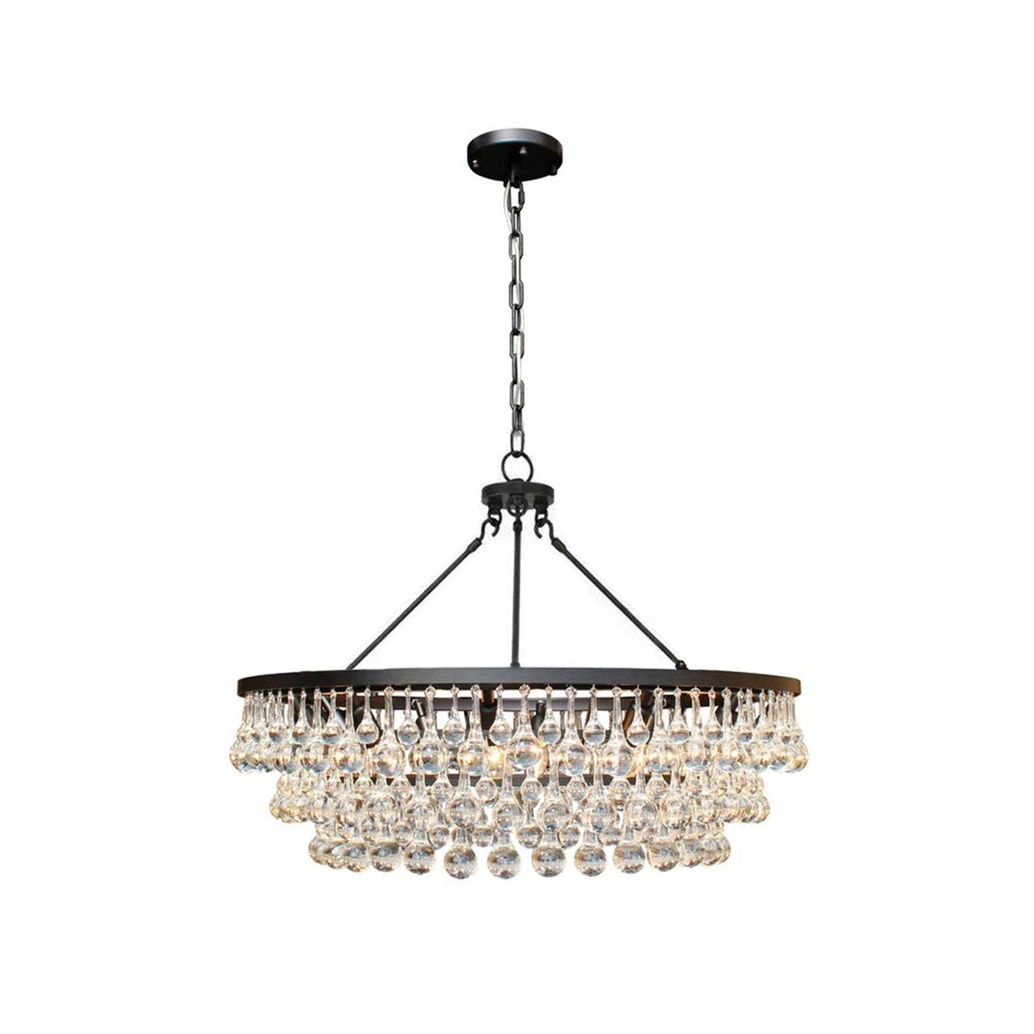Avelis Postmodern Luxury Unique Tiered Crystal Chandelier - Letslighting