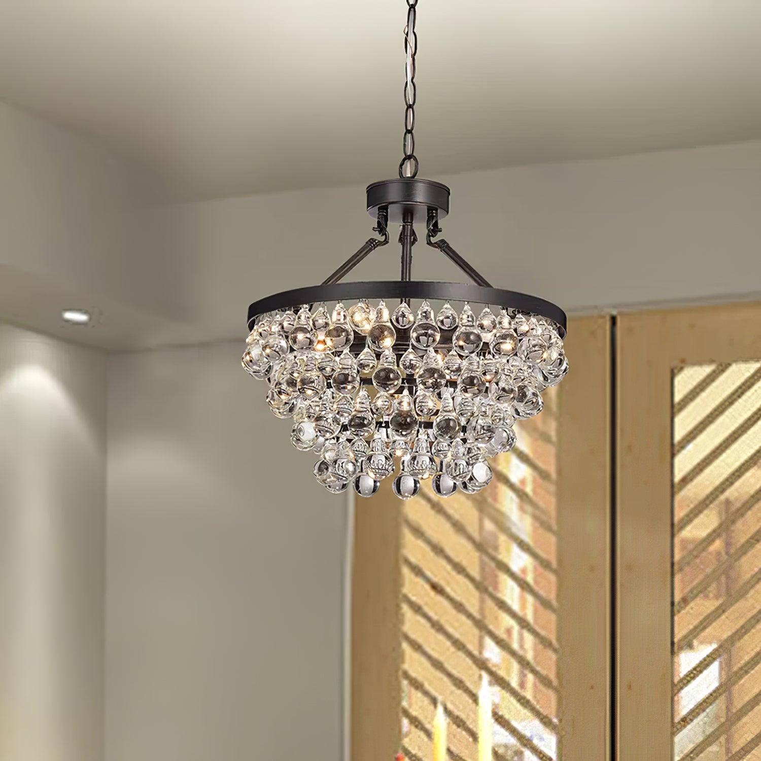 Avelis Postmodern Luxury Unique Tiered Crystal Chandelier - Letslighting
