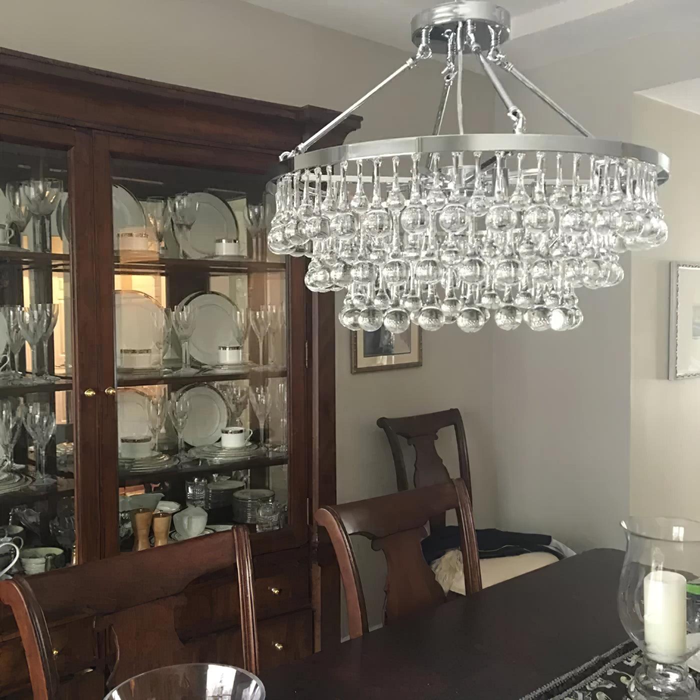 Avelis Postmodern Luxury Unique Tiered Crystal Chandelier - Letslighting