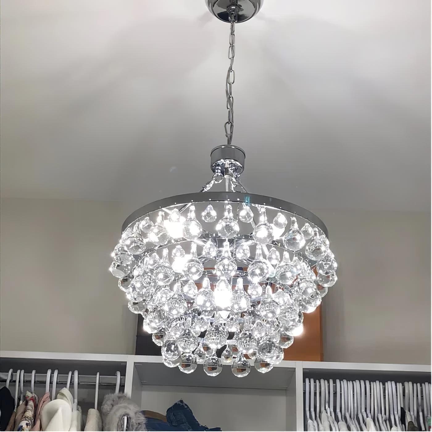 Avelis Postmodern Luxury Unique Tiered Crystal Chandelier - Letslighting